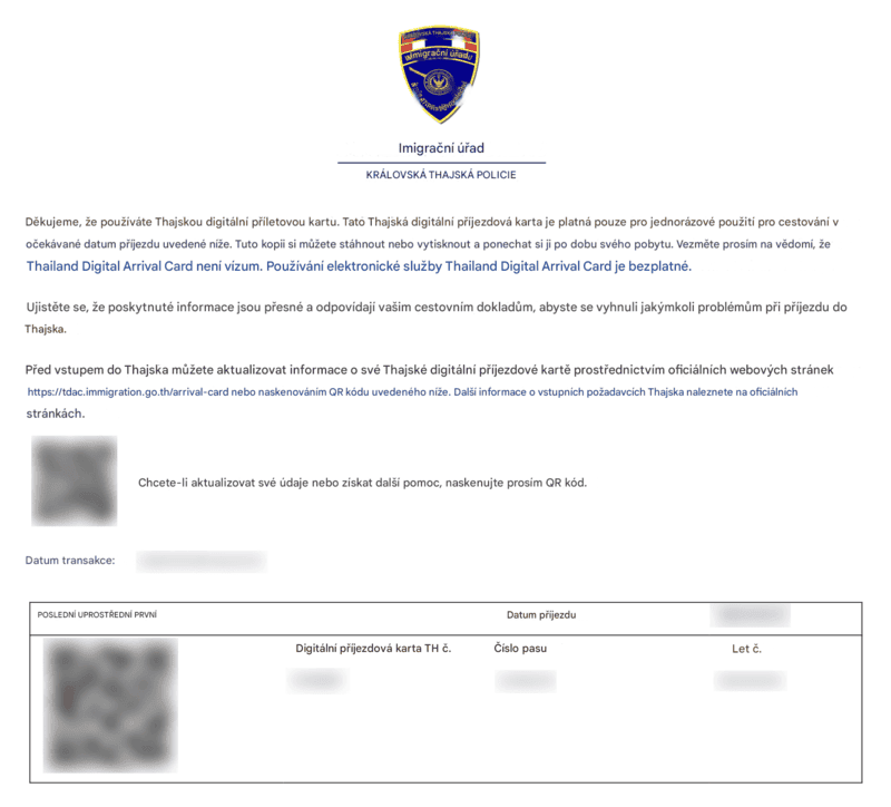 Proces žádosti TDAC - Krok 8
