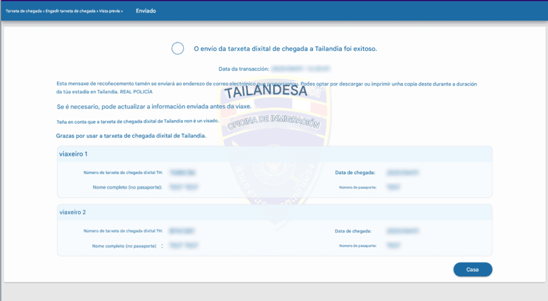 Proceso de Solicitude TDAC - Paso 6