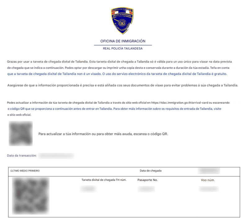 Proceso de Solicitude TDAC - Paso 8