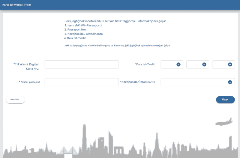 Proċess tal-Applikazzjoni TDAC - Pass 1