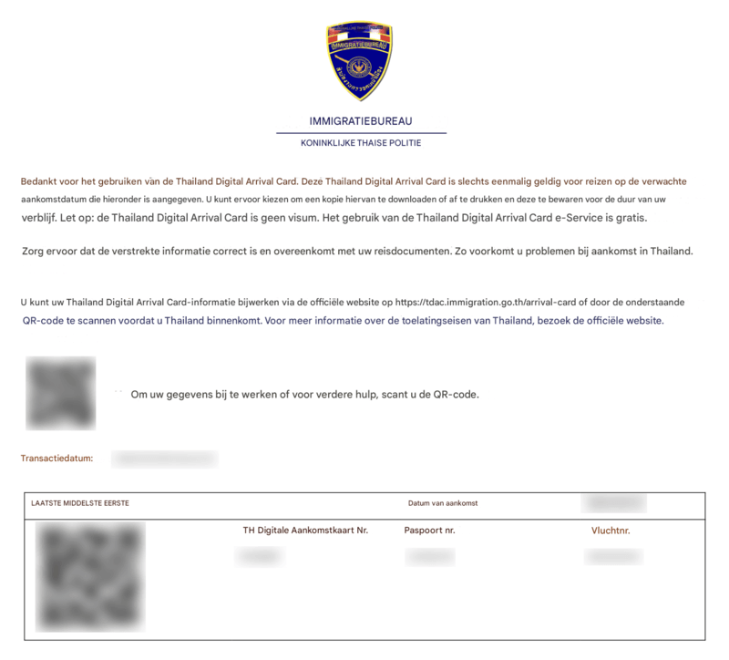 TDAC Aanvraagproces - Stap 8